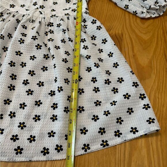 For Love & Lemons Connie Mini Dress in Ivory Daisy Seersucker Women’s SIZE SM - Picture 6 of 12